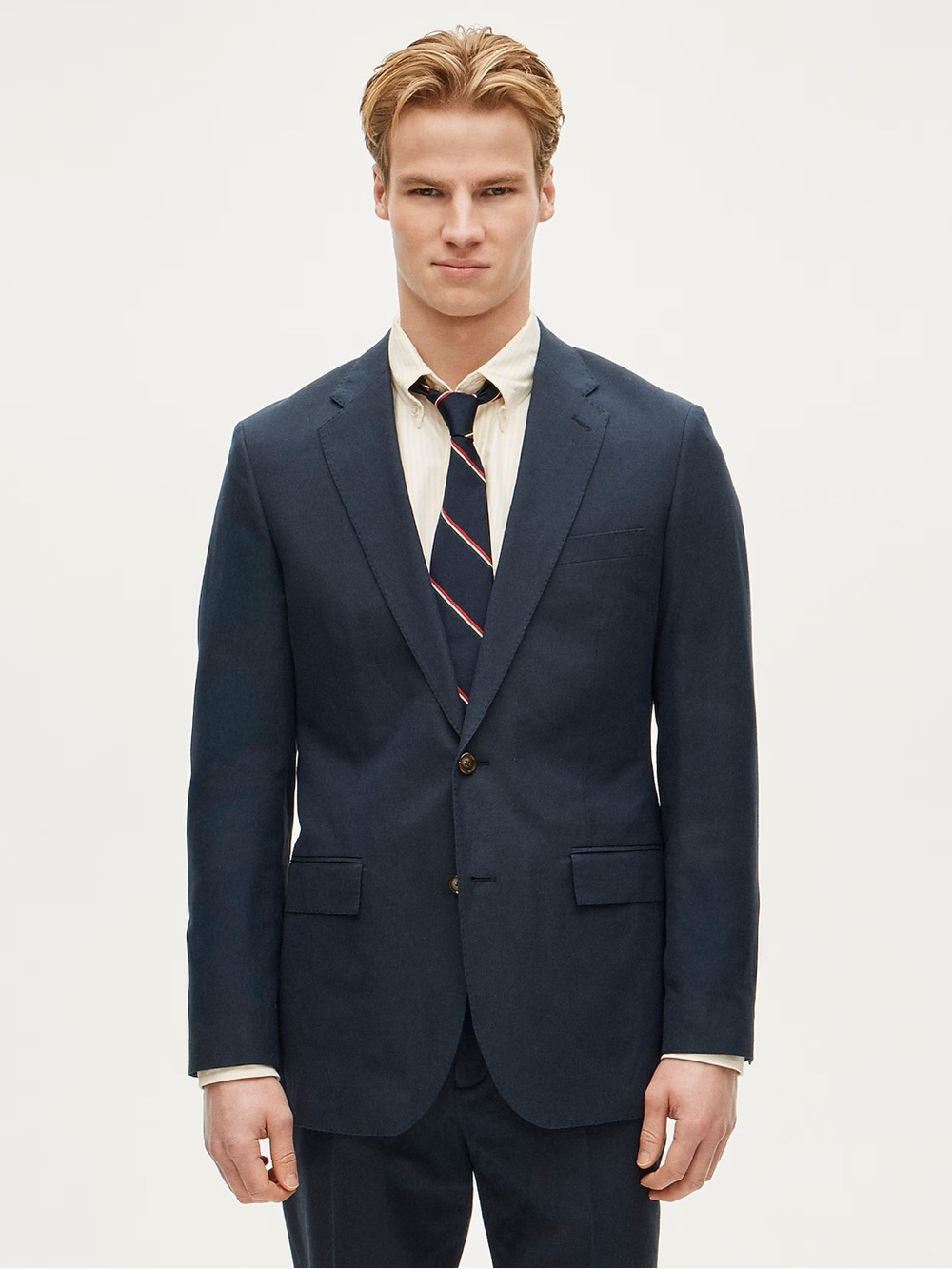 J. CREW Ludlow Slim-fit suit jacket in Baird McNutt Fabric Size 48 L $328 CQ523